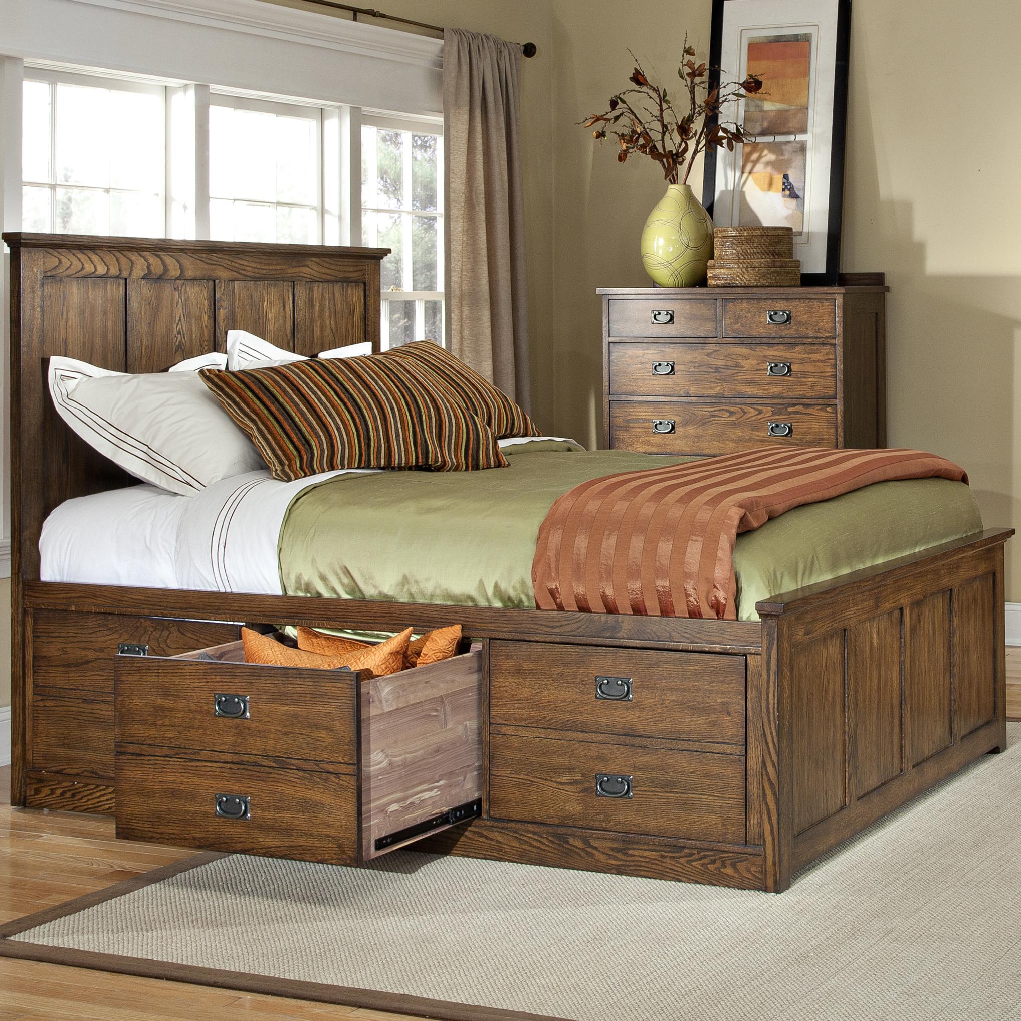Queen platform bed frame with storage drawers deals